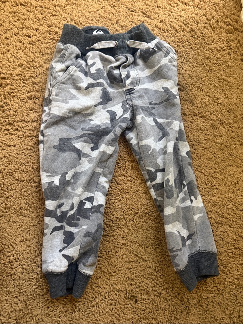 Quiksilver Kids Gray Camouflage Joggers